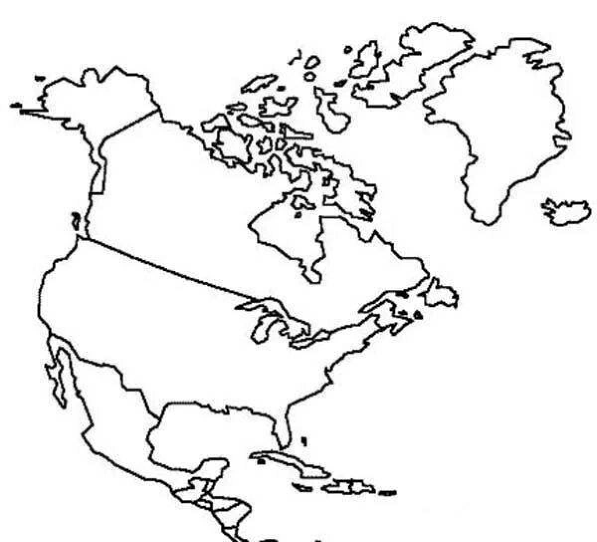 Fun coloring of North America