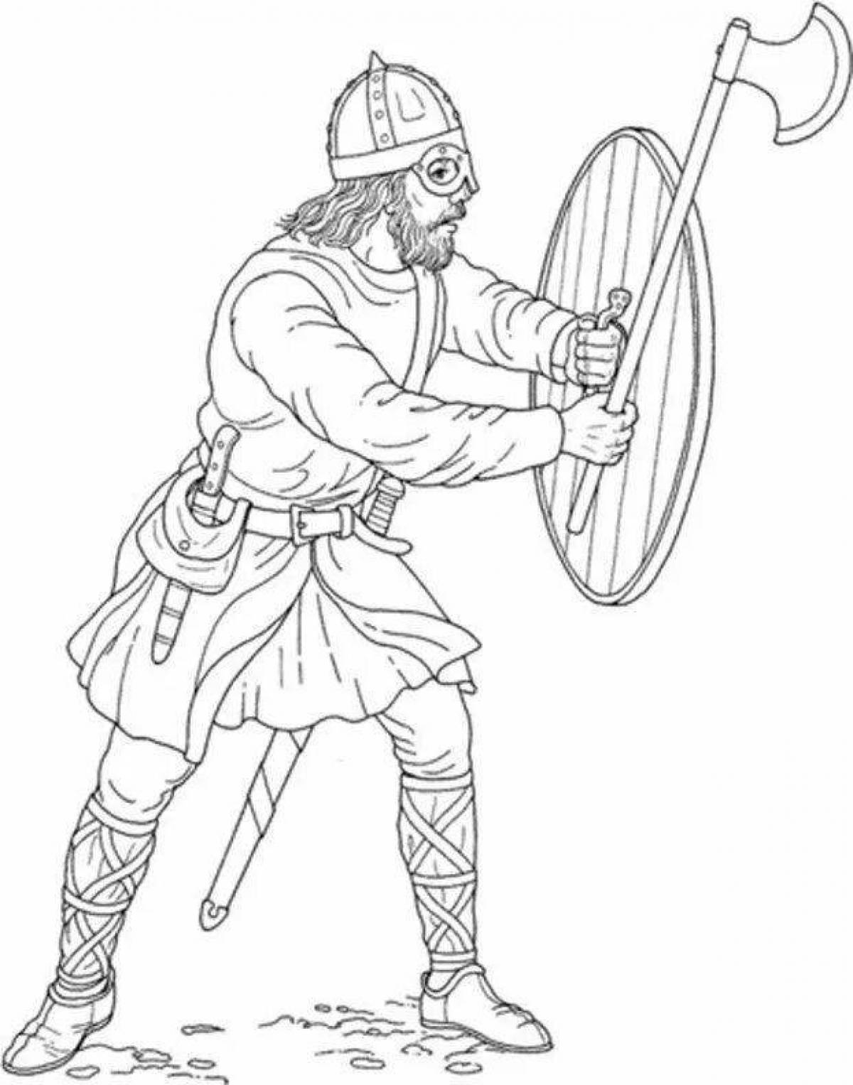 Saucy Viking coloring page