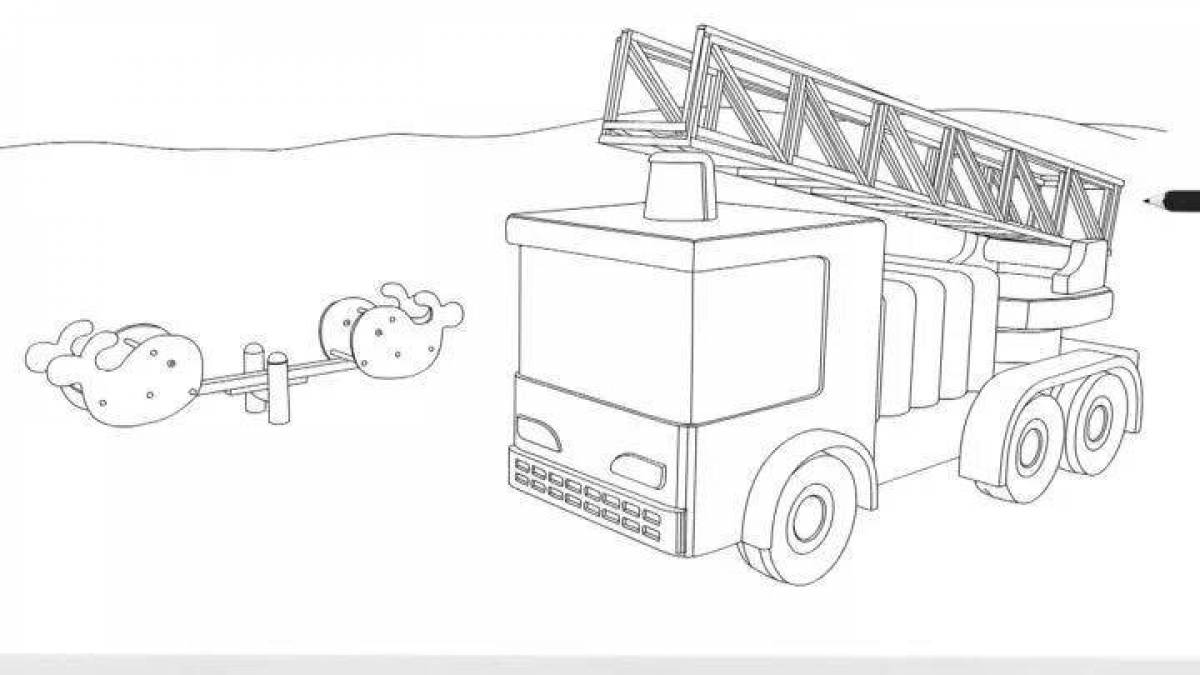 Radiant left truck coloring page