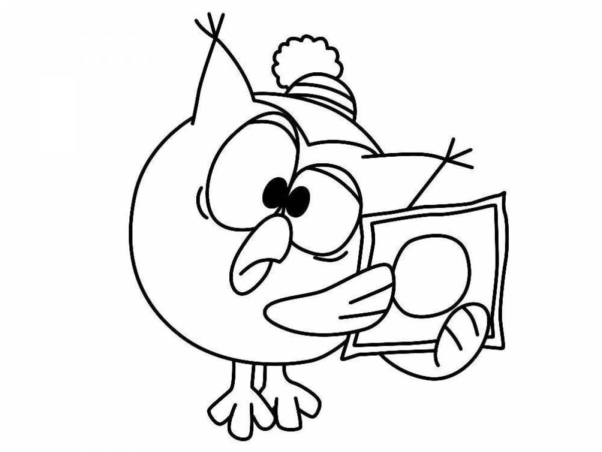 Bright Smeshariki coloring pages