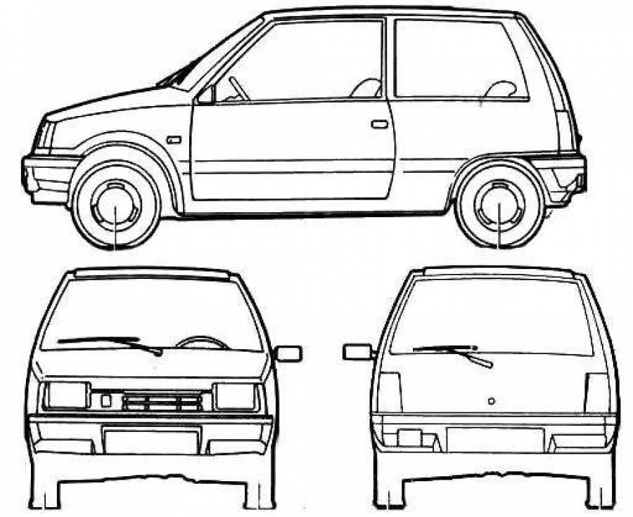 Чертеж ваз 1111