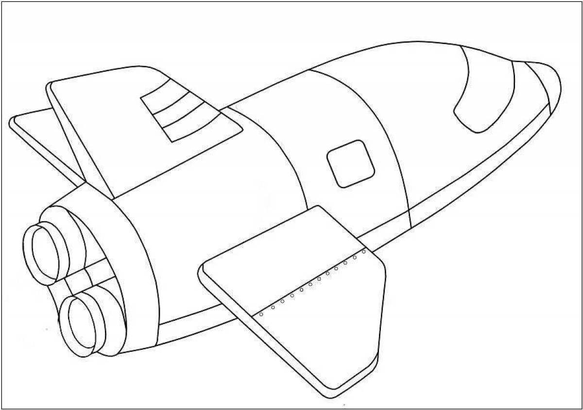 Как нарисовать космический корабль для детей