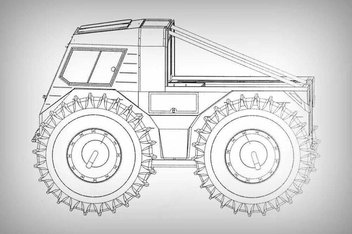 Как нарисовать вездеход