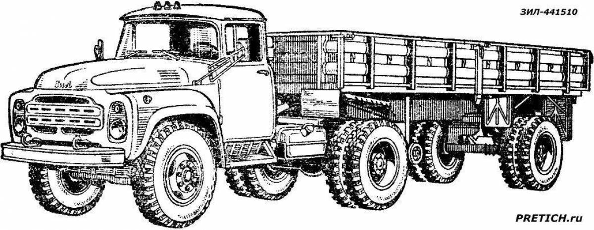 Газ 66 рисунок карандашом