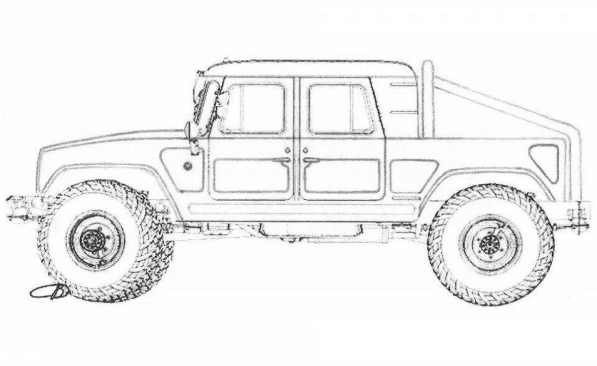 Газ 66 рисунок карандашом