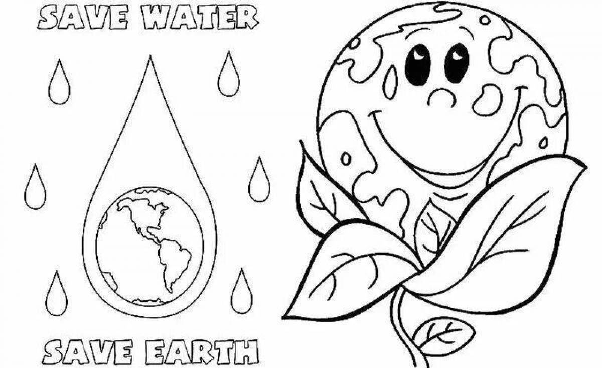 Раскраска всемирный день воды