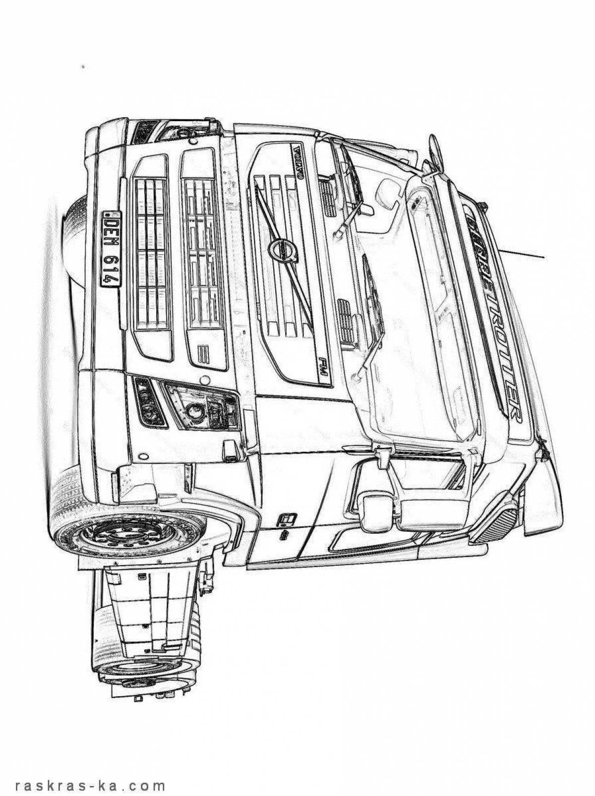 Рисунок фуры вольво