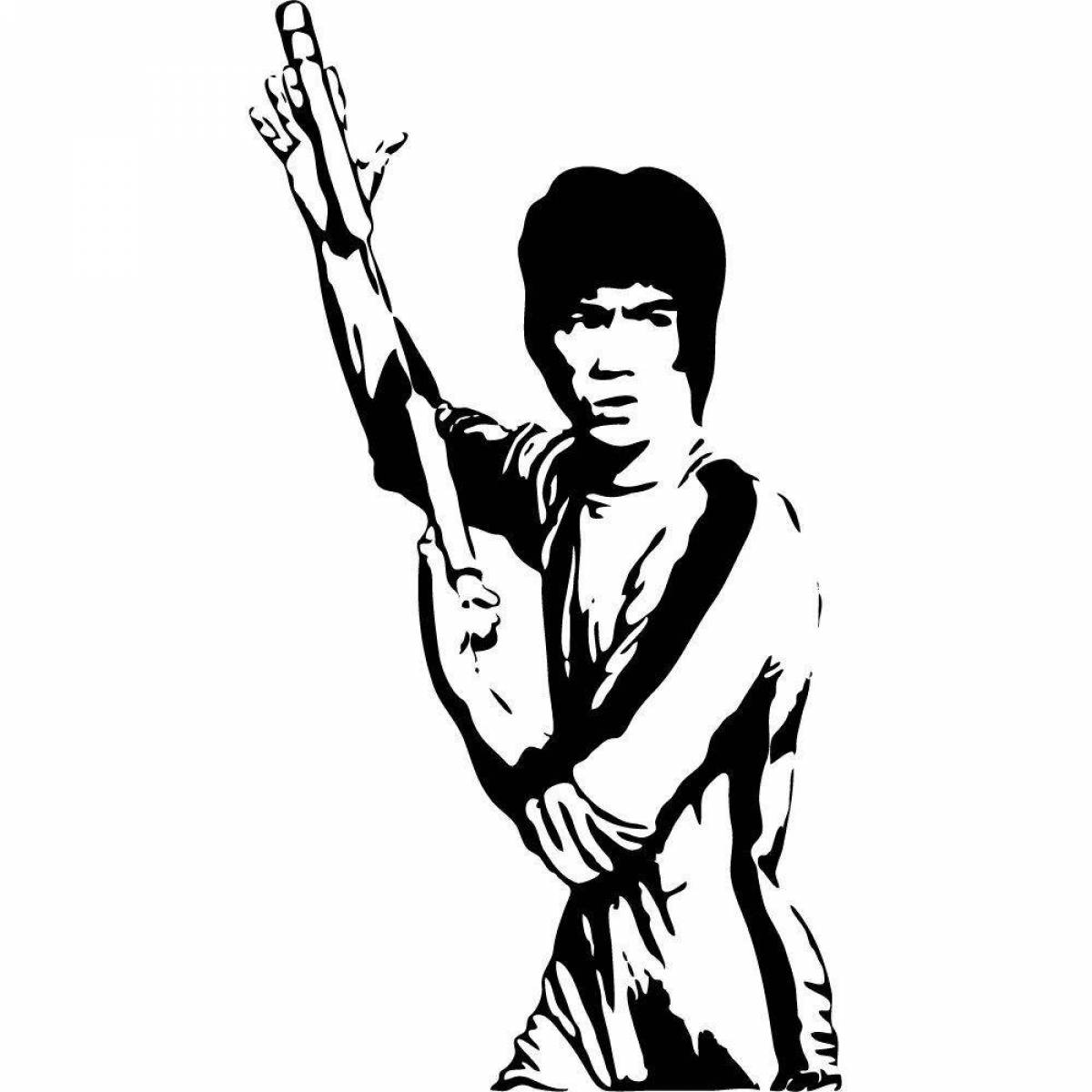 Ли вектор. Брюс ли. Брюс ли разукрашка. Брюс ли черно белое. Bruce Lee vector.