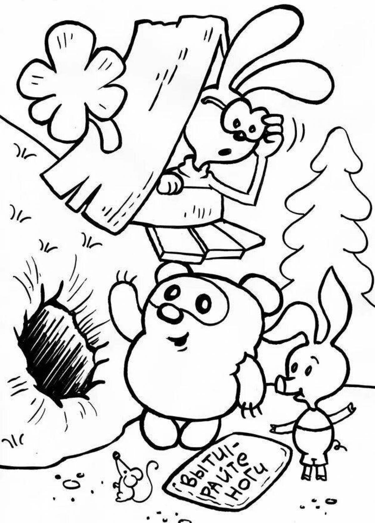 Animated winnie the pooh soviet coloring book