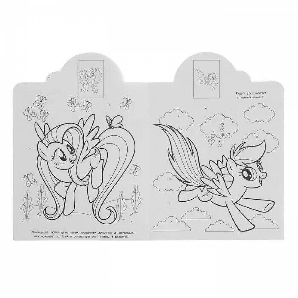 Fairy ponies coloring by numbers