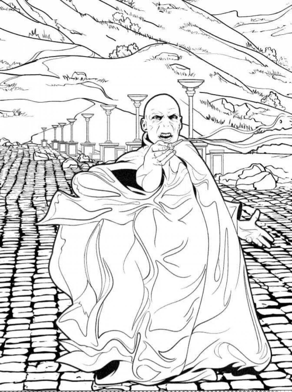 Awesome voldemort coloring book