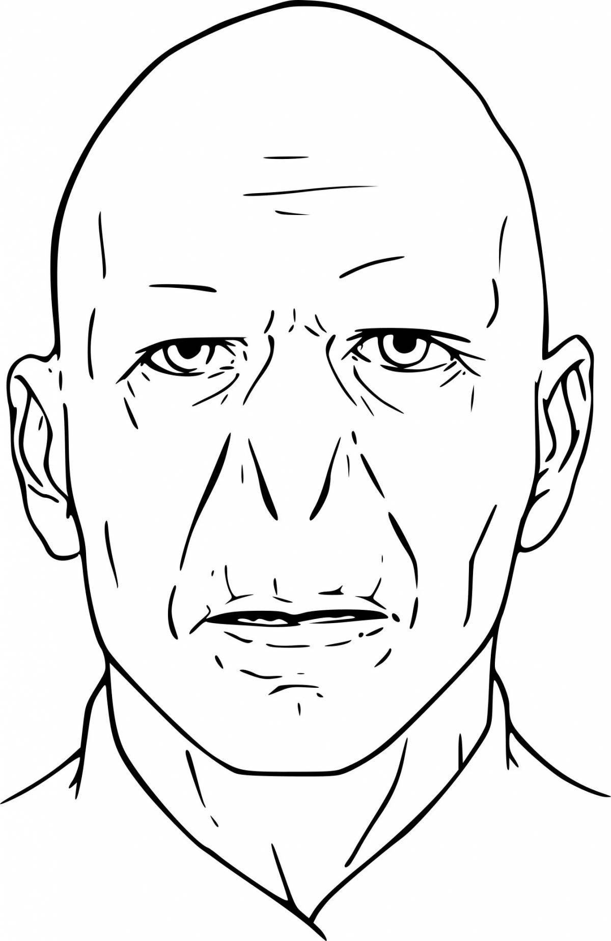 Royal voldemort coloring page