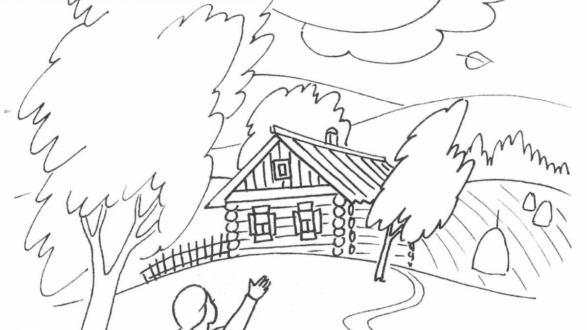 Adorable coloring of my little house