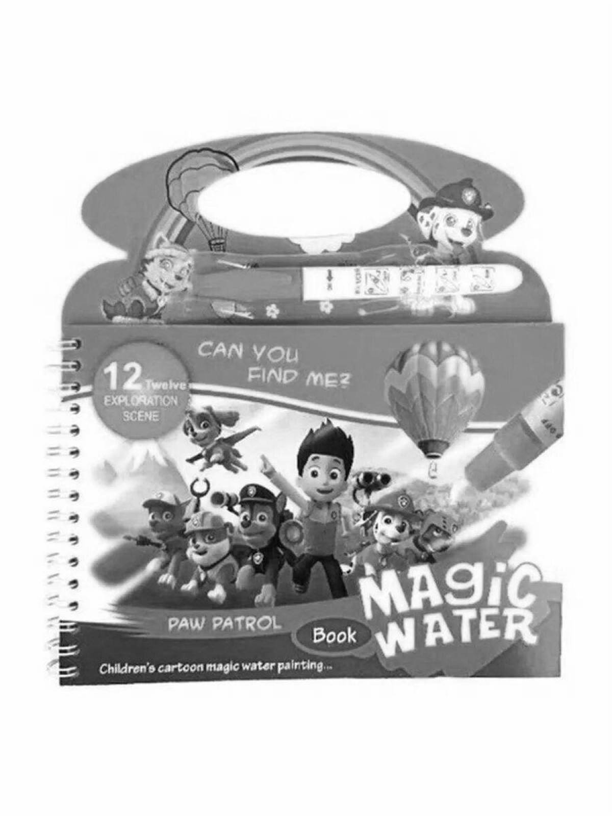 Fun coloring magic water book