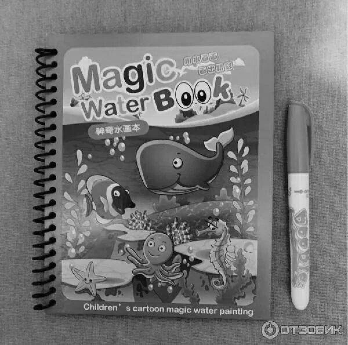 Enchanting coloring magic water book