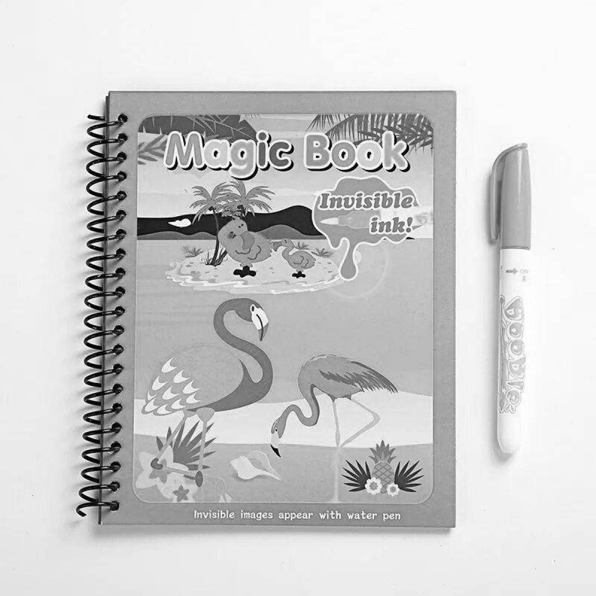 Luminous coloring magic water book