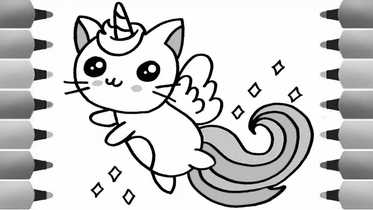 Rainbow friends coloring page for girls