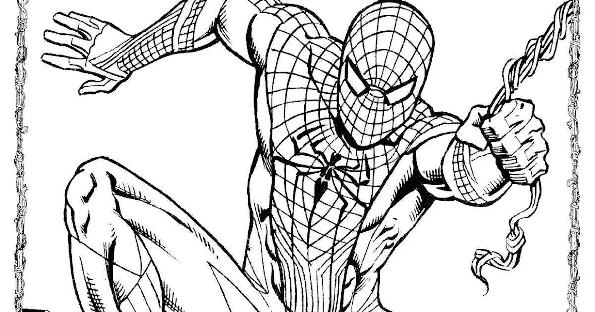Spiderman living by numbers coloring book