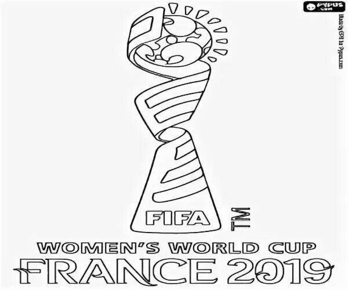 Live coloring of the World Cup
