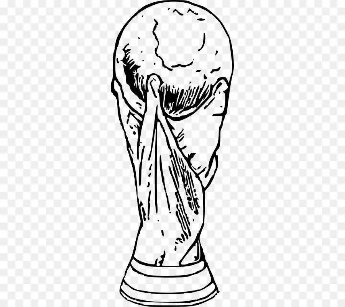 Красочная раскраска чемпионата мира по футболу