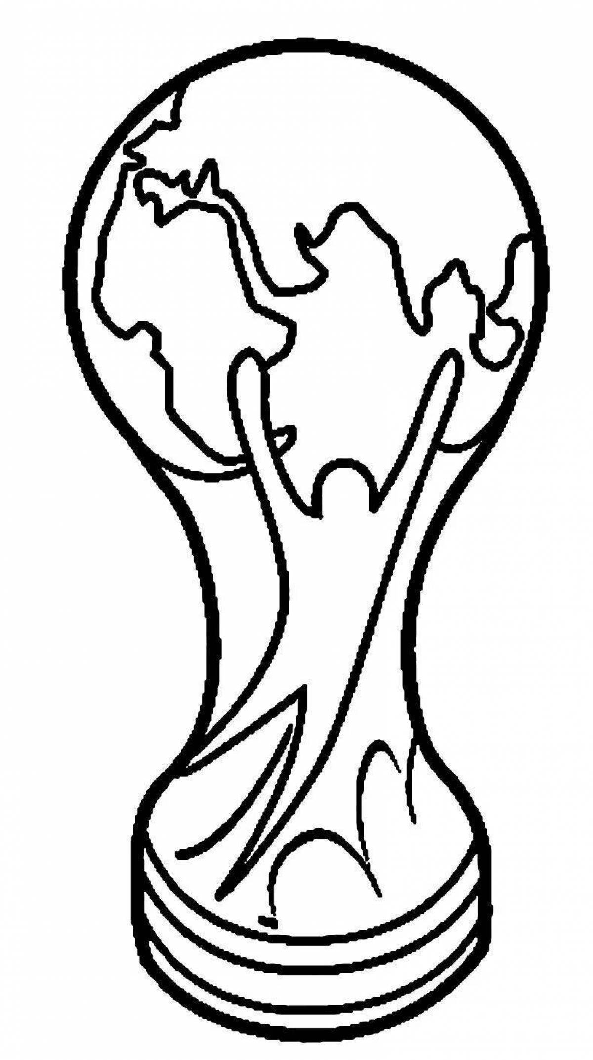 Раскраска чемпионат мира по футболу