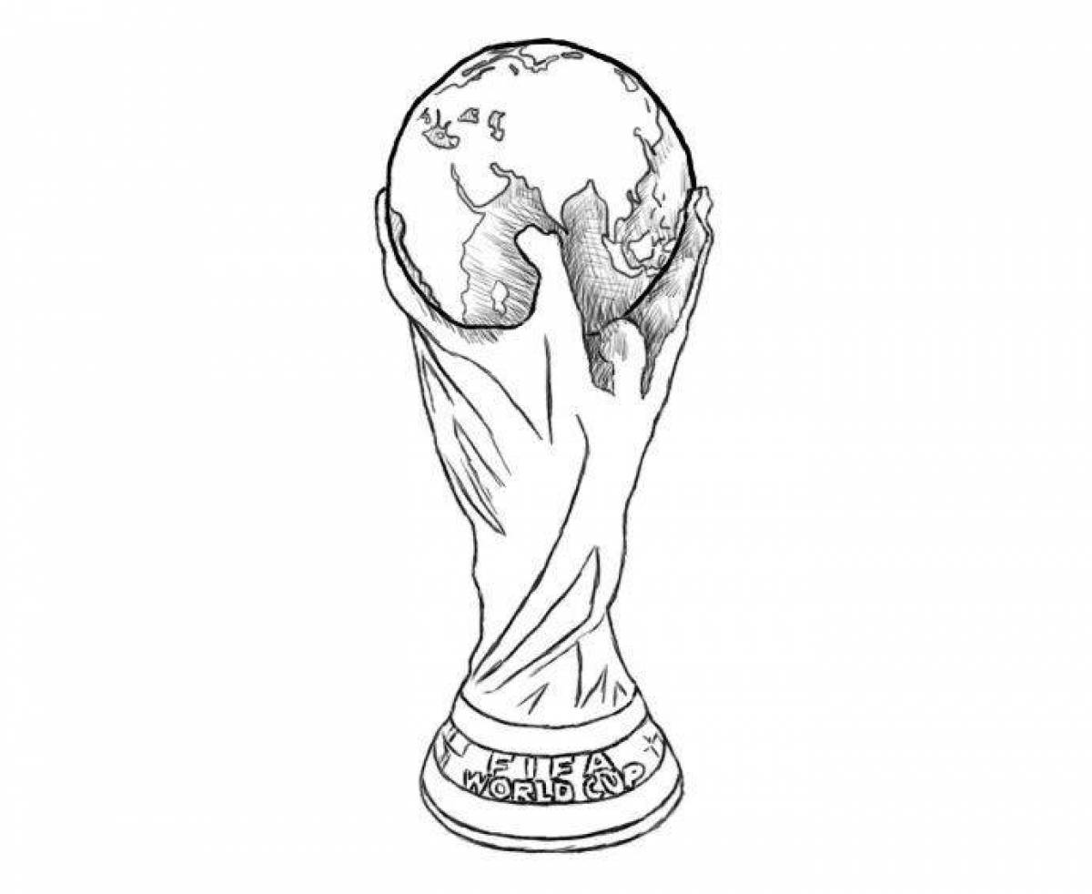 Attractive World Cup Coloring Page