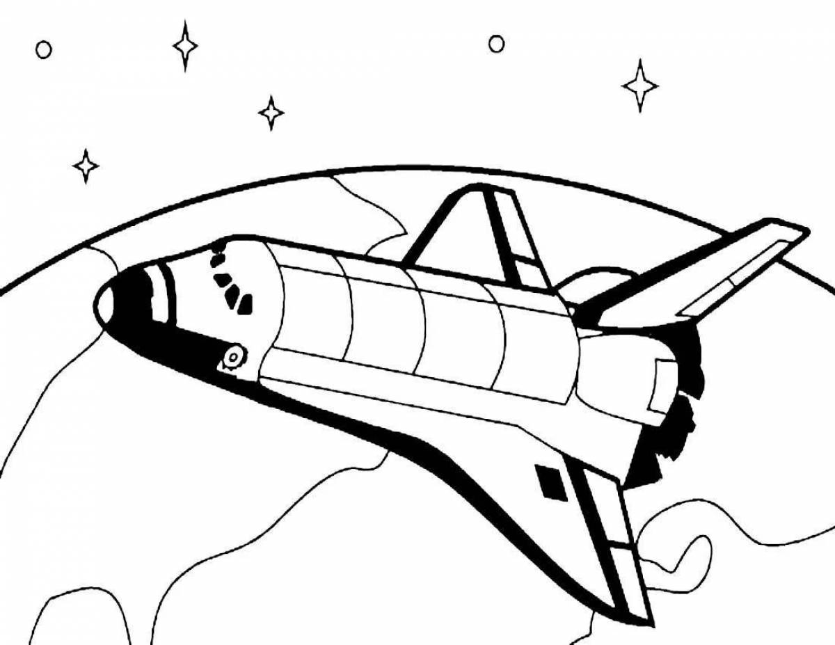 Для детей космический корабль #11
