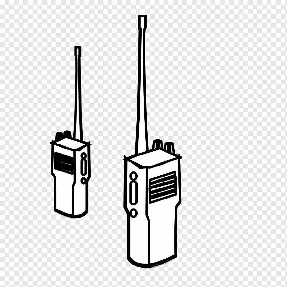 Раскраска radiant walkie-talkie