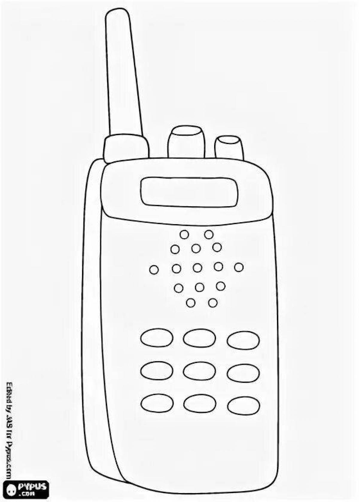Brilliant walkie-talkie coloring