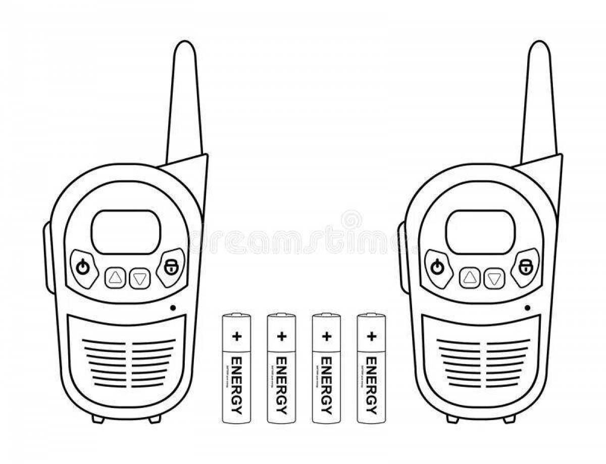Innovative walkie-talkie coloring