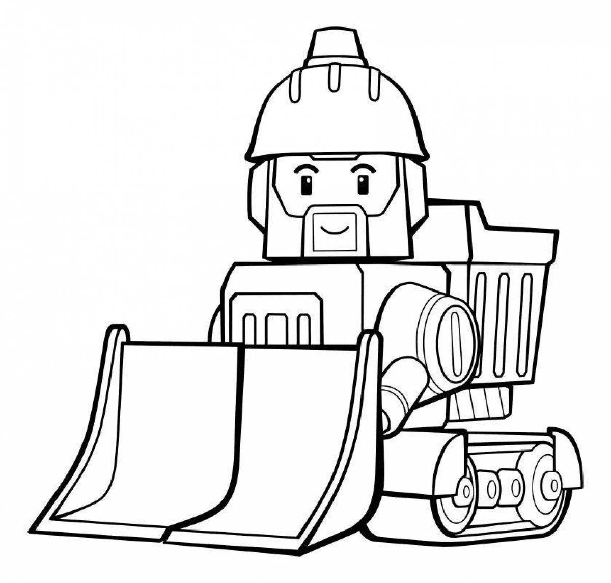 Polyrabocar Spectacular Coloring Page