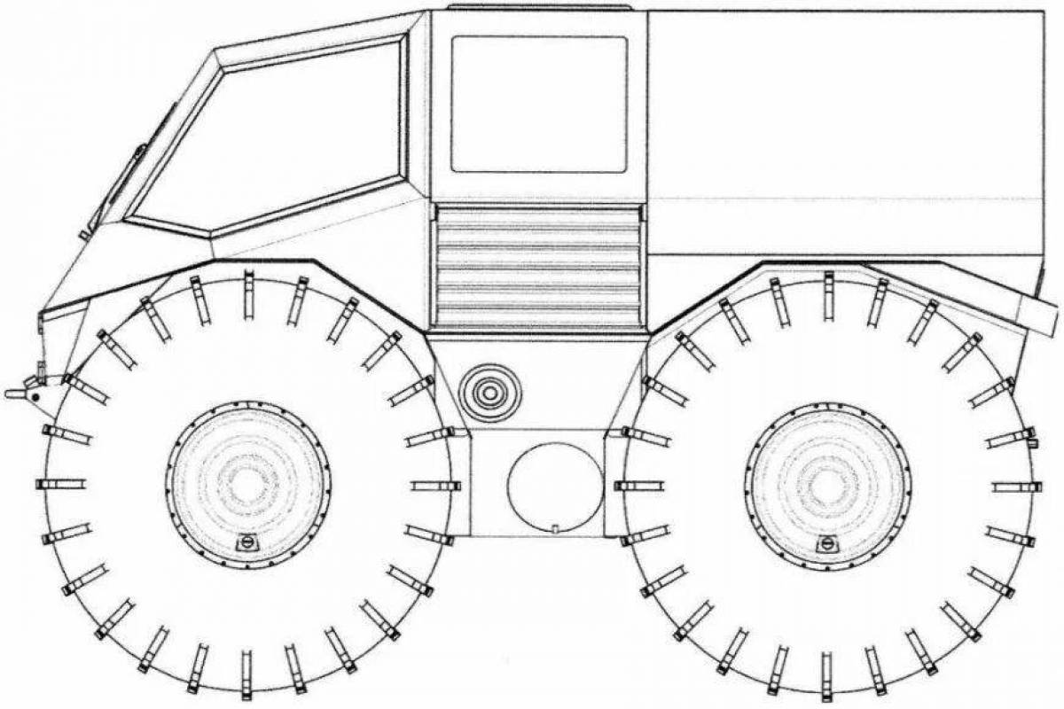 Amazing rover coloring page