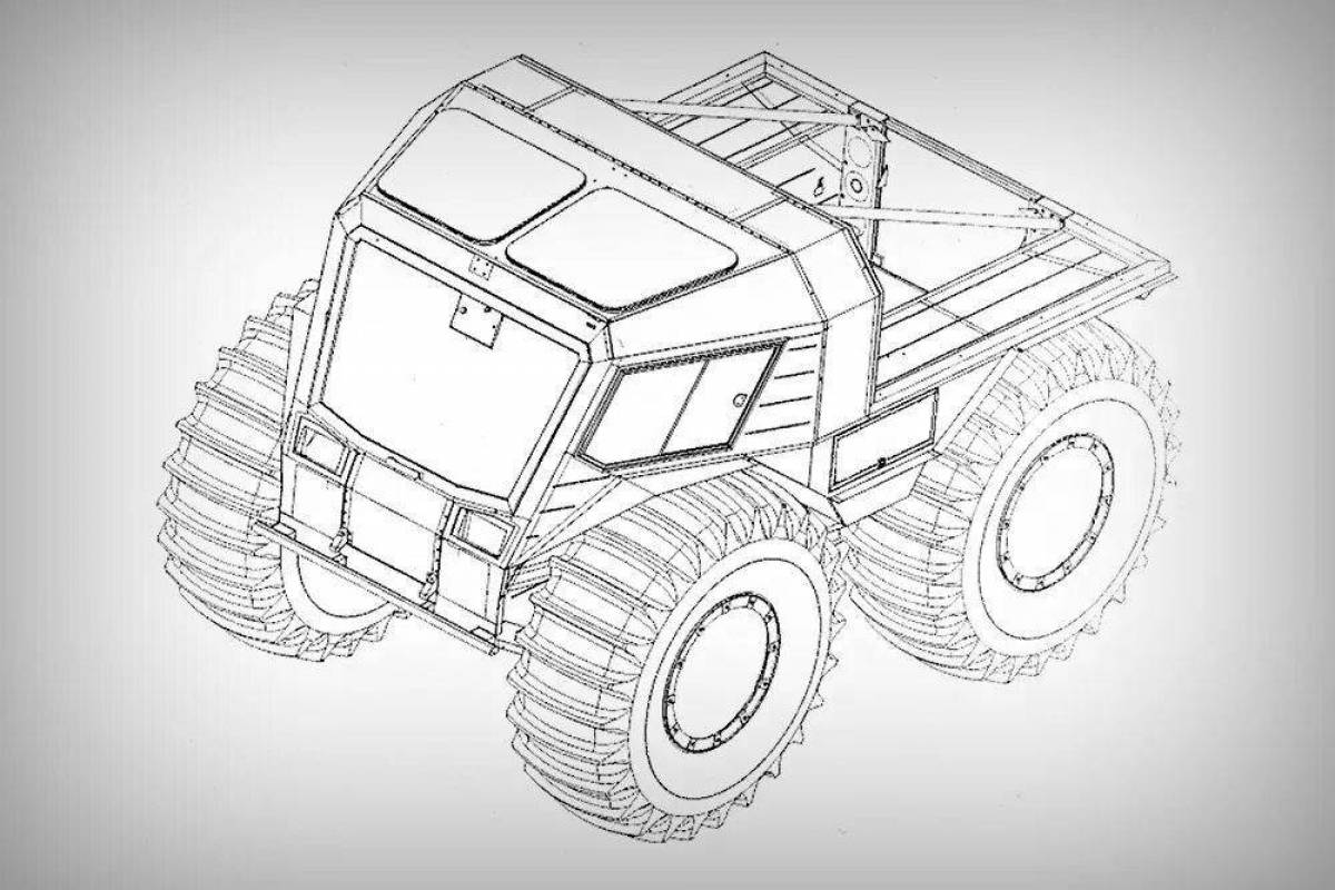Bold rover coloring page