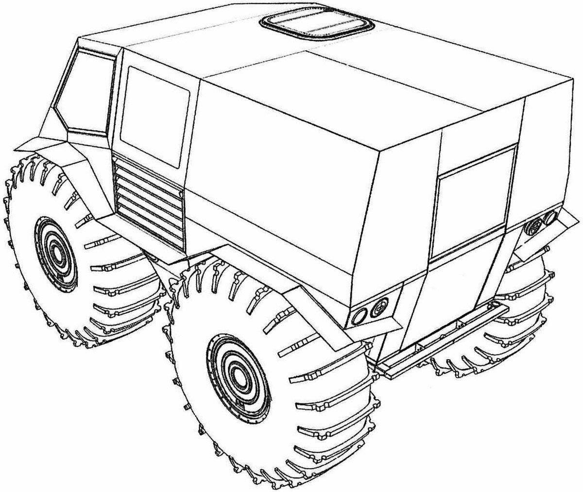 Coloring page wonderful all-terrain vehicle