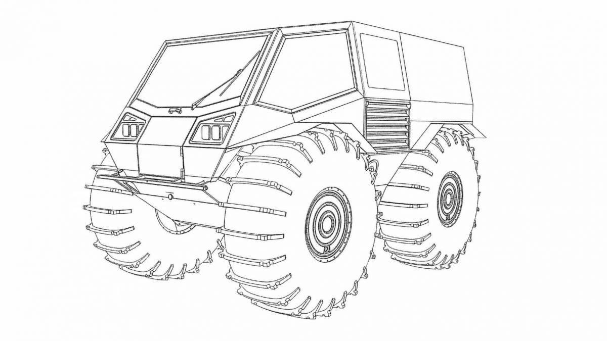Coloring page marvelous all-terrain vehicle