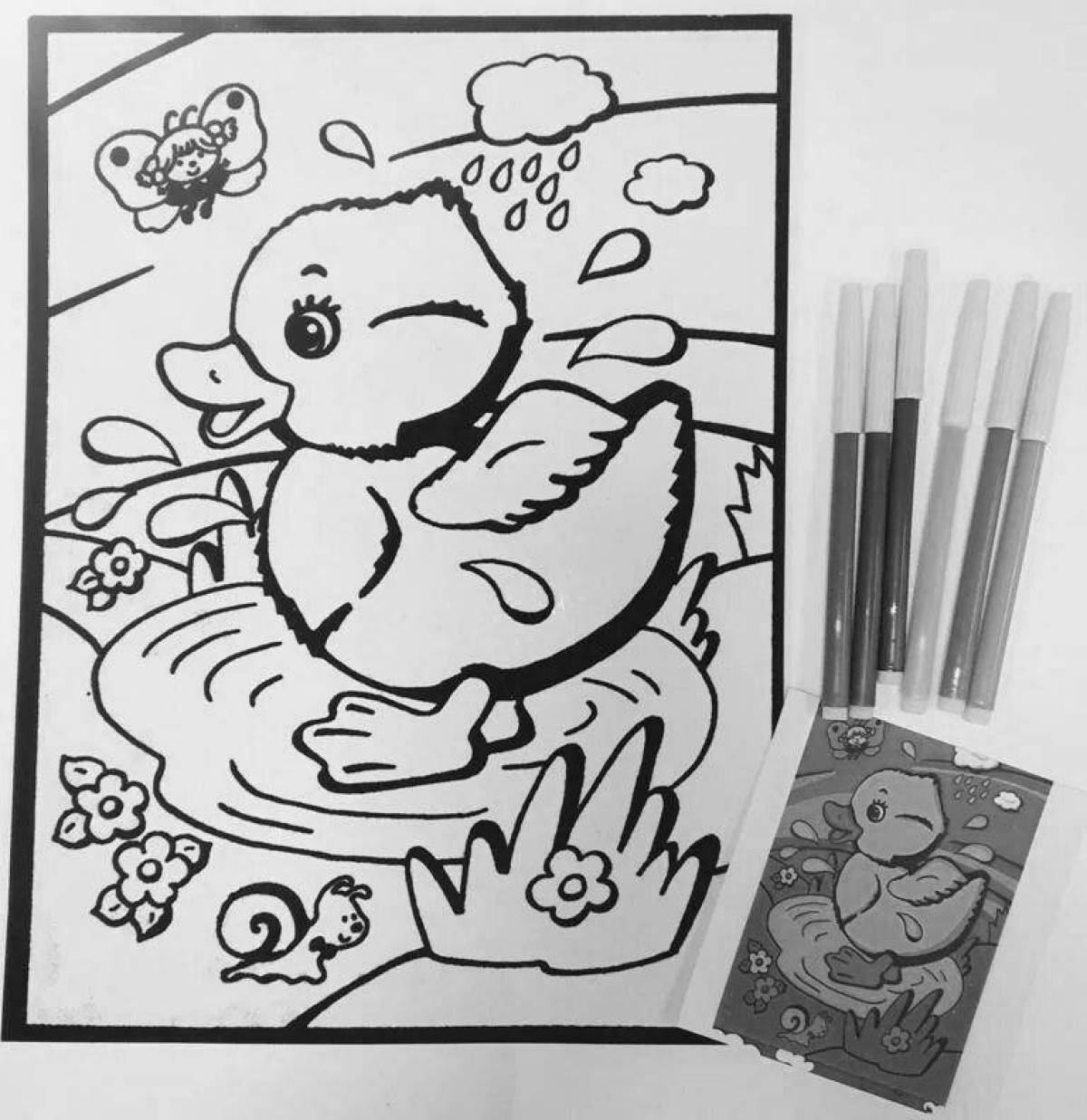 Bright coloring page order