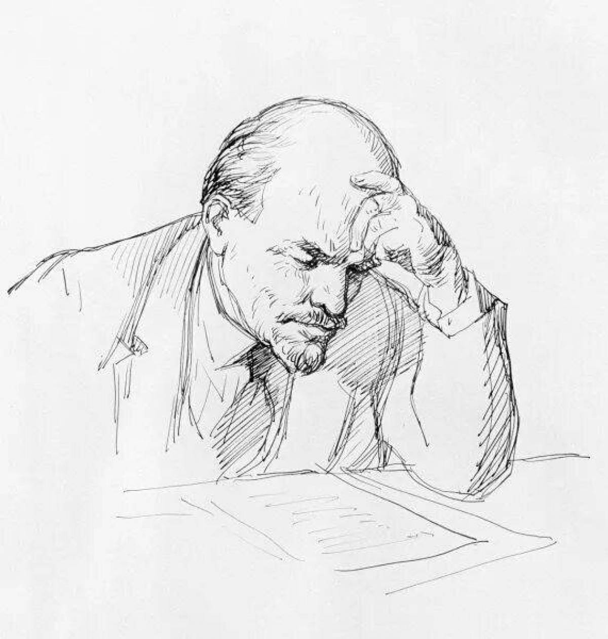 Coloring page magnificent lenin