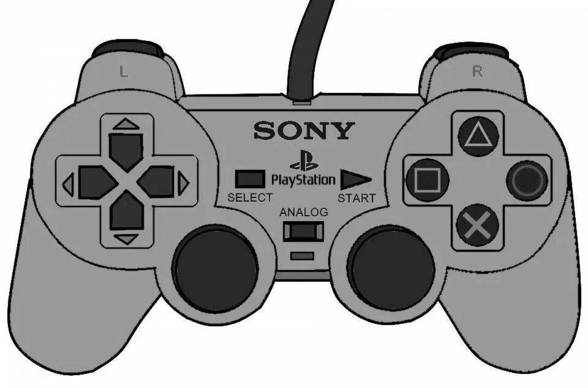 Playstation bright coloring page