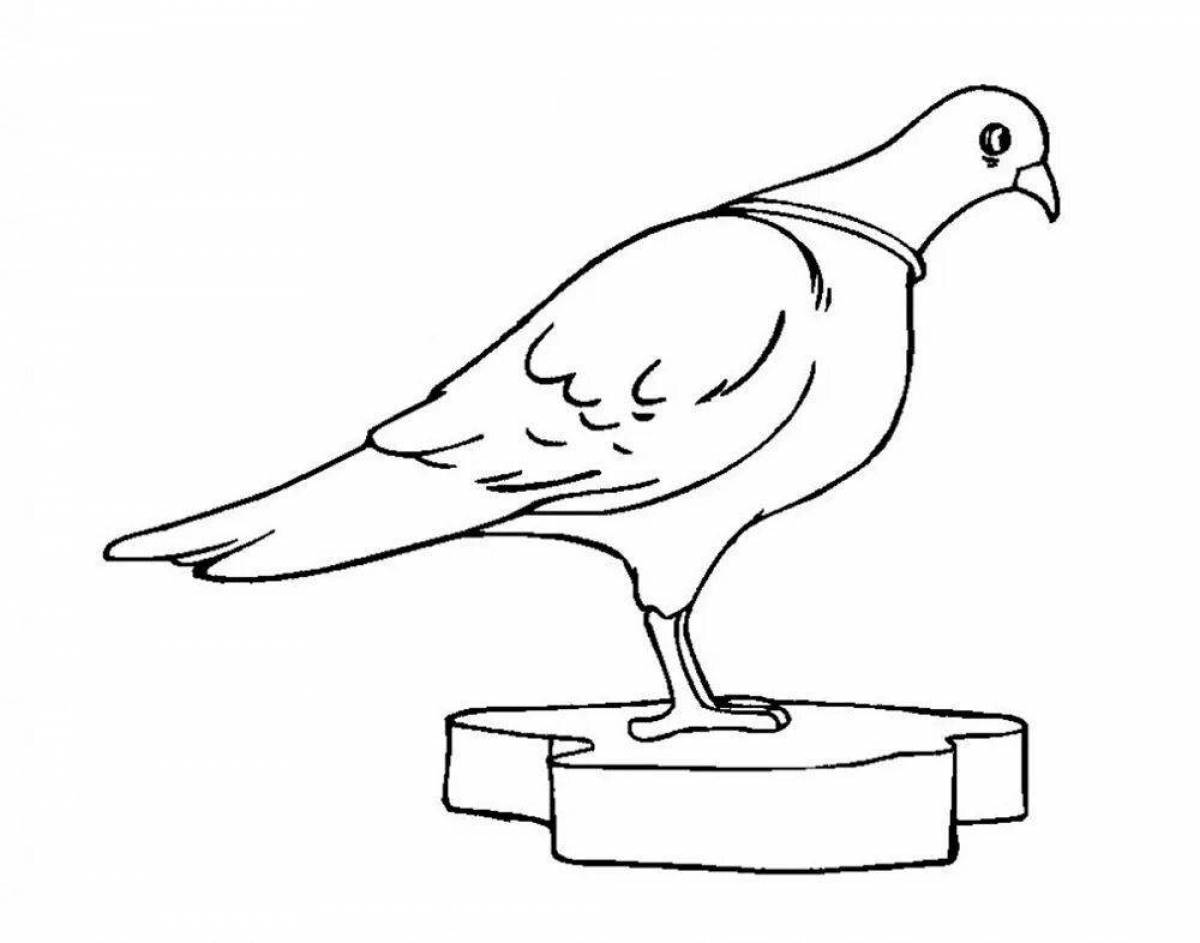 Animated coloring dove