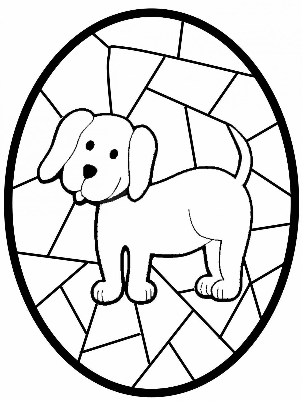 Dazzling Stained Glass Coloring Page