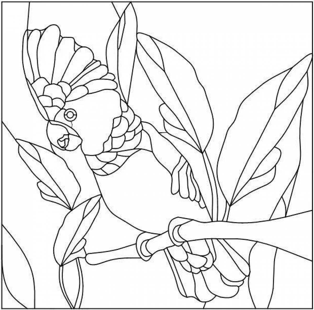 Merry stained glass coloring book