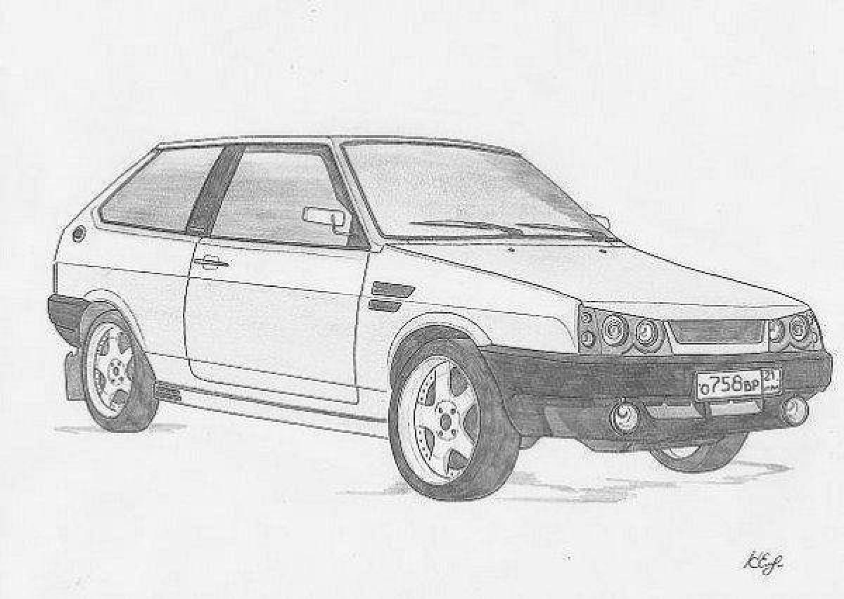 Cute coloring vaz 2108