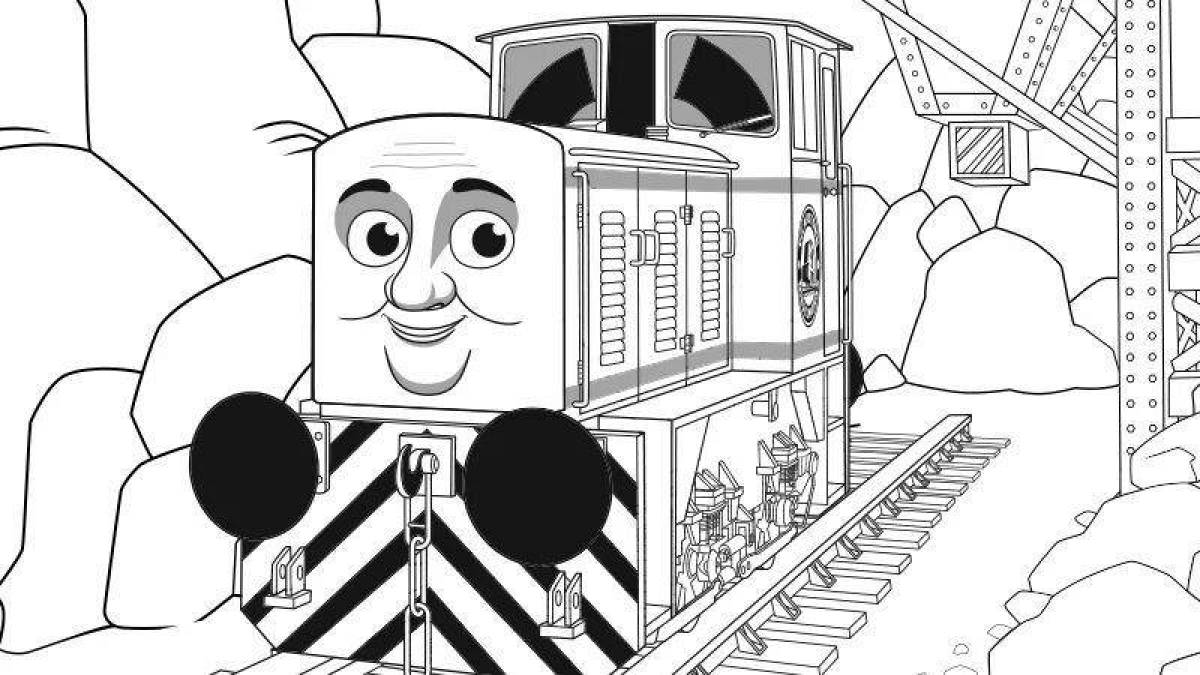 Charming coloring thomas the eater