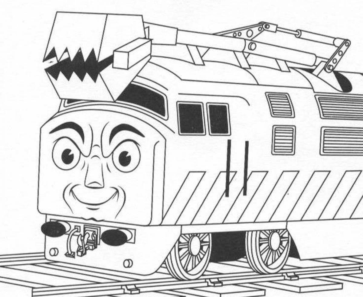 Bright thomas the eater coloring book