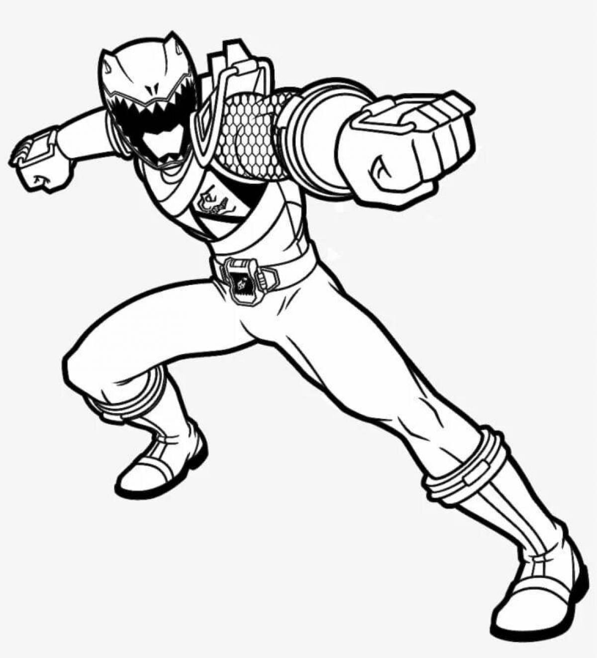 Fabulous Power Rangers coloring page