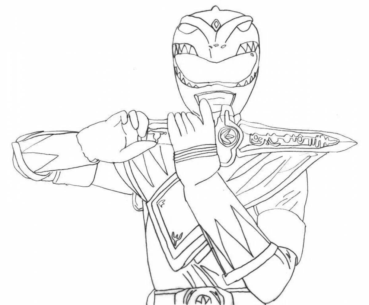 Eminent Power Rangers coloring page