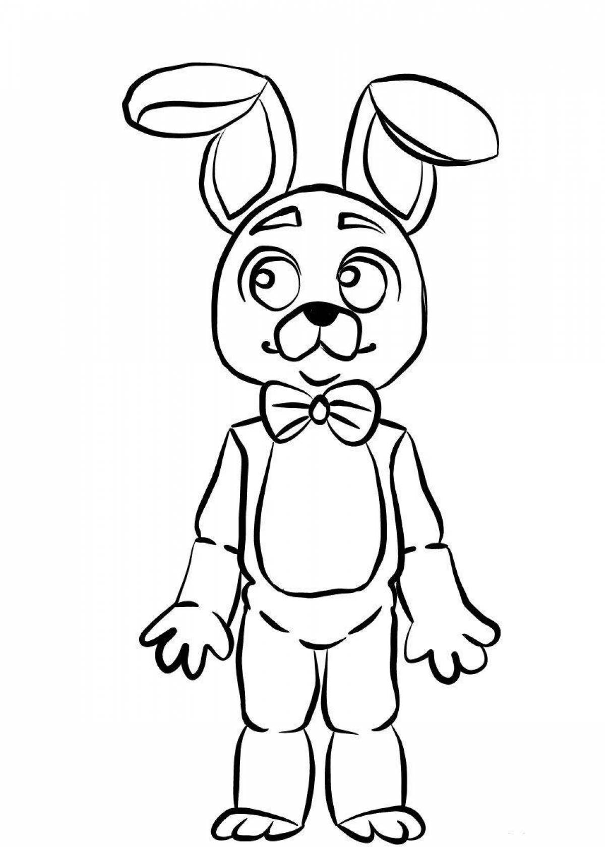Bonnie's animated coloring page