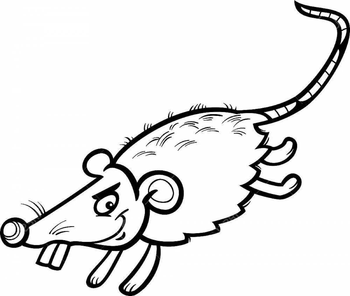 Креативная крыса лариска раскраска
