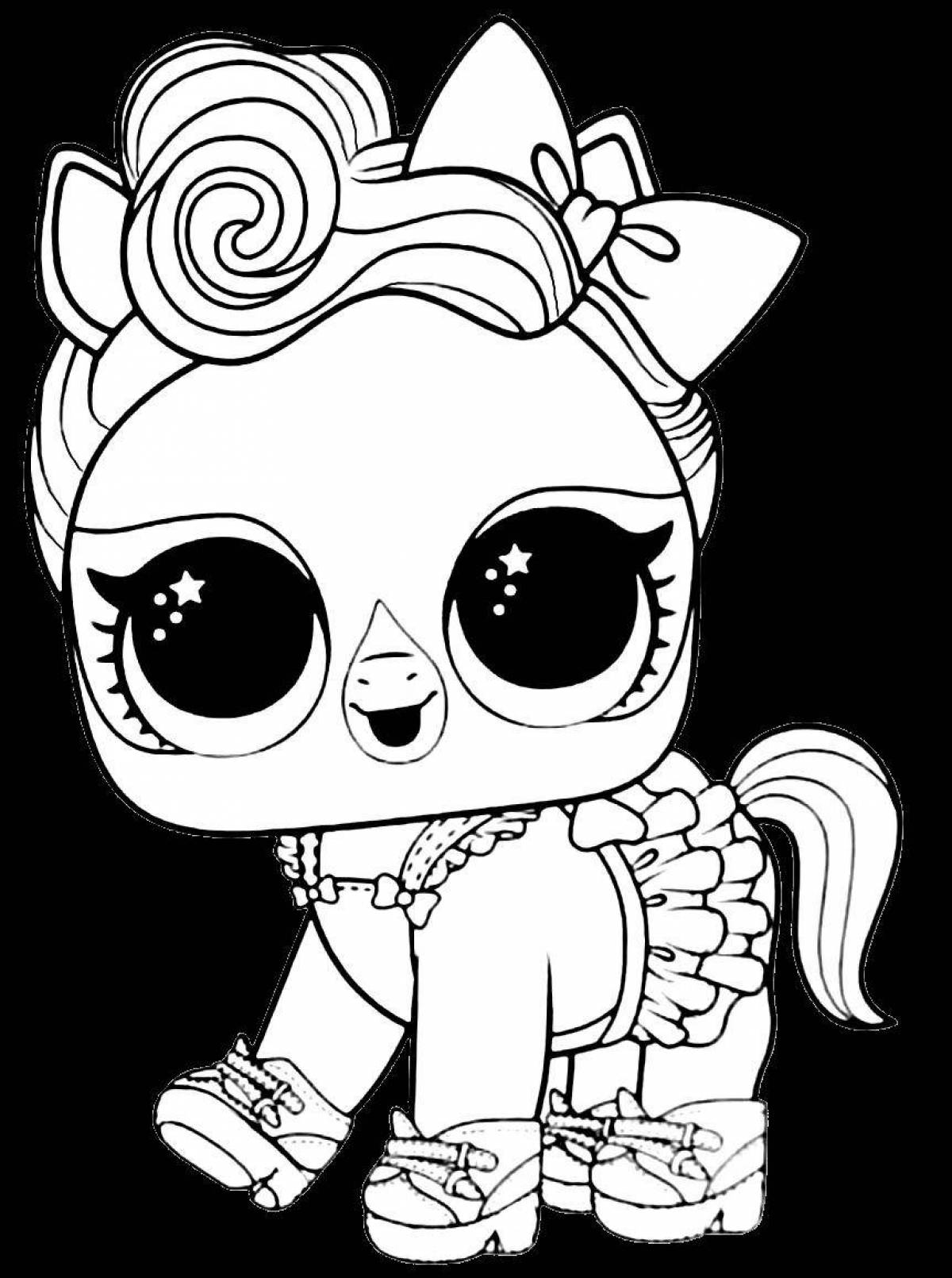 Snuggly coloring page lol cat