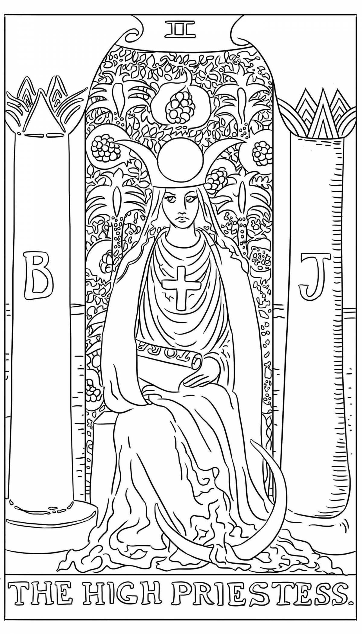 Waite's wild tarot coloring book